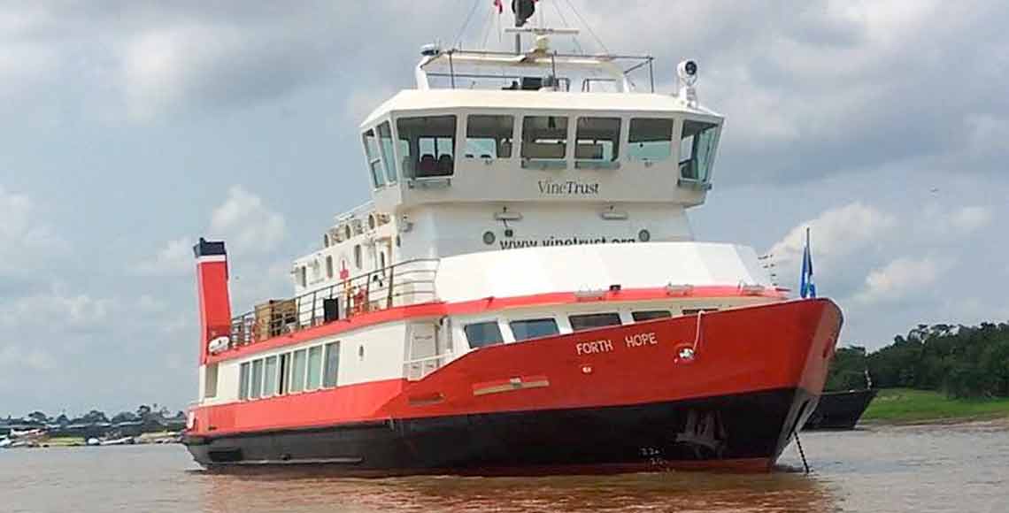 Peru-bound medical vessel, Forth Hope